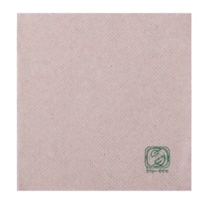 100 kompostierbare Cocktailservietten aus Recyclingzellstoff 20 x 20 cm