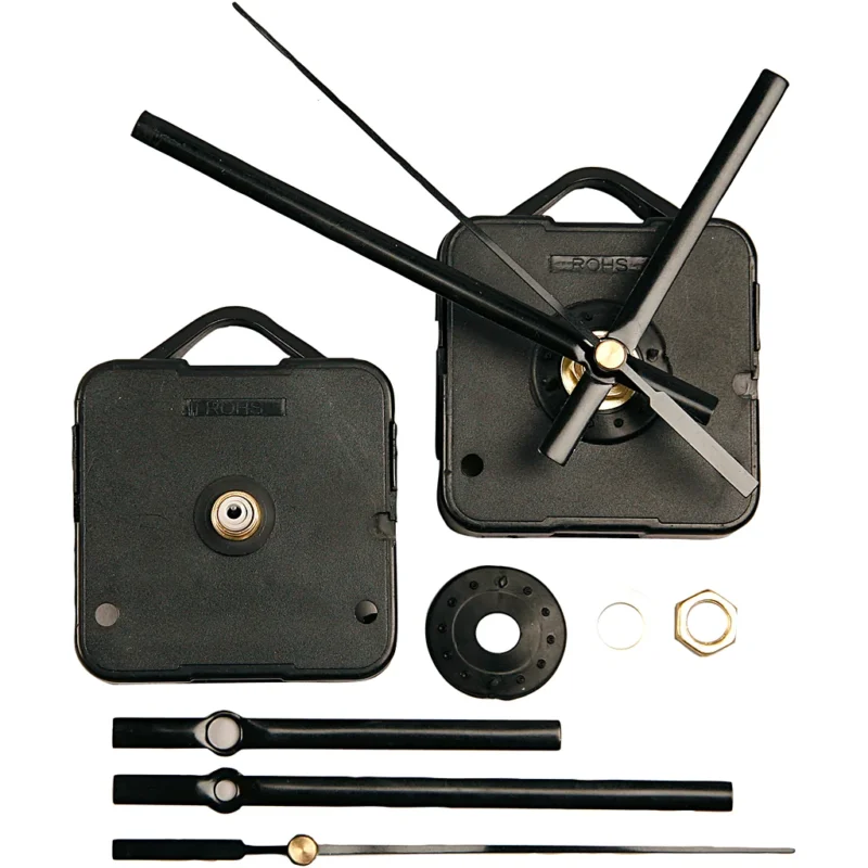 Clock parts and movements, plate max thickness 10 mm, black