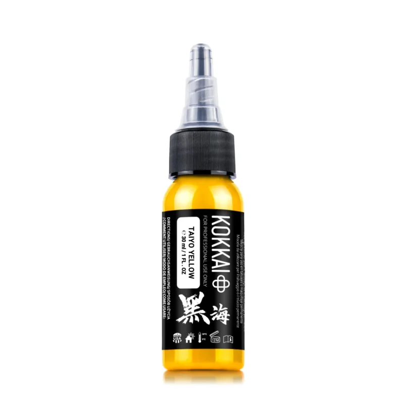 Kokkai Ink Tattoofarbe REACH - Taiyo Yellow (15 ml)