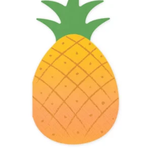 20 Ananas-Motivservietten Papier ca. 18,5 x 10,2 cm
