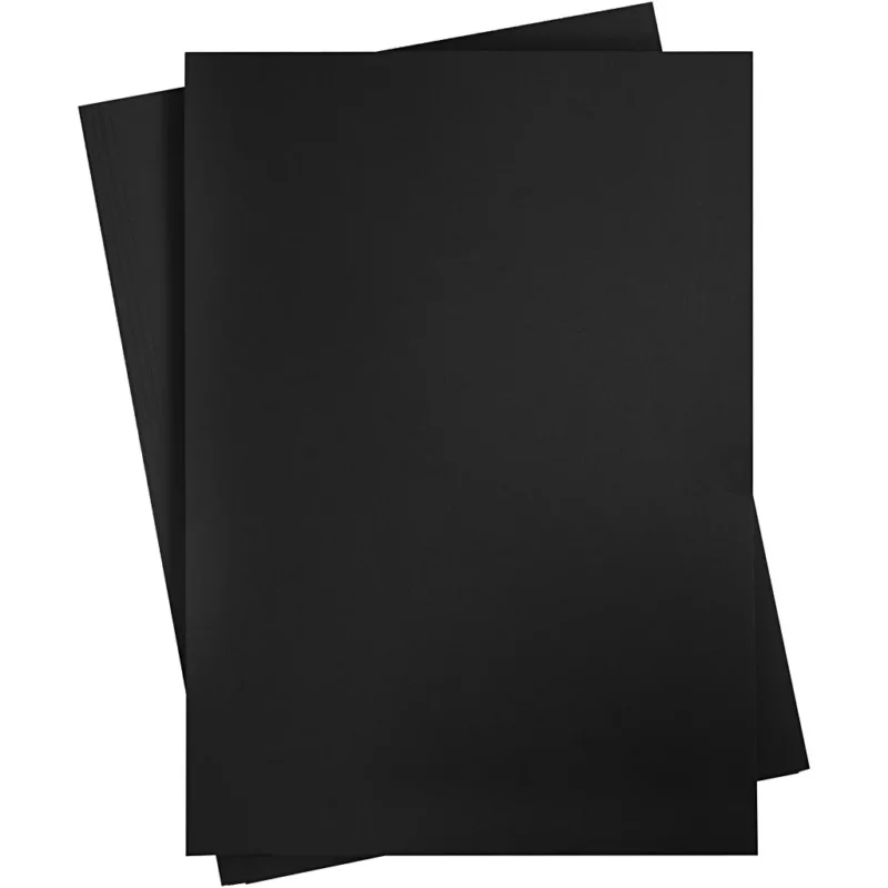 Card, A2 420x600 mm, 180 g, coal black, 10sheets