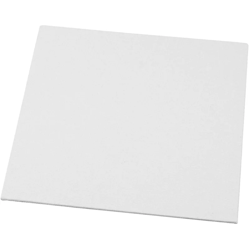 Canvas Panel, size 20x20 cm, thickness 3 mm, 280 g, white