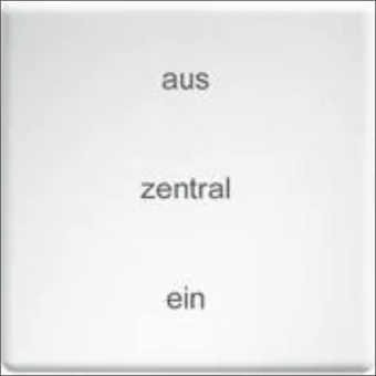 ELTAKO 30000960 Bedienelement / Zentralplatte Schalterprogramm