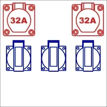 KERAF 104496 Bouwaansluitkast 1590 mm