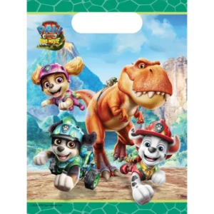4 Papier-Geschenkbeutel Paw Patrol™ Dino Movie