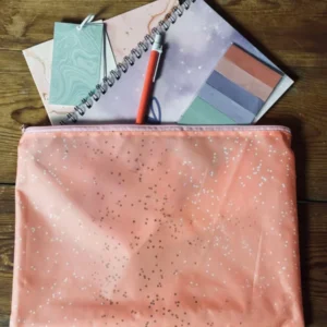 Set mit Notizbüchern und Tasche - Pastell