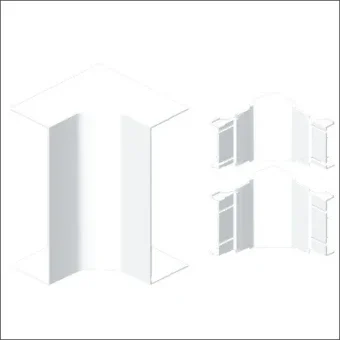 UNEX 93337-2 Binnenhoekstuk wandgoot 214 mm