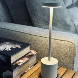 LED-Tischlampe KELLY Creme - wiederaufladbar