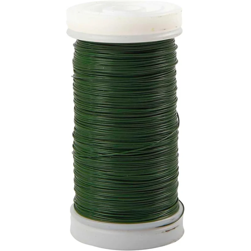Florist Wire, thickness 0,31 mm, 100 g, green, 160 m/ 1 roll