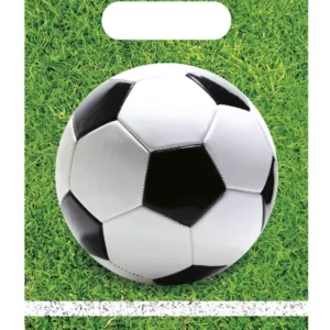 Mise en situation des sacs de fête en plastique football party