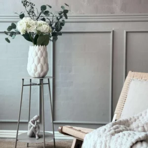 Beistelltisch mit Ablage - Taupe