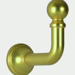 2 Raffhalterhaken aus Stahl in gebürstetem Messing – 50 mm