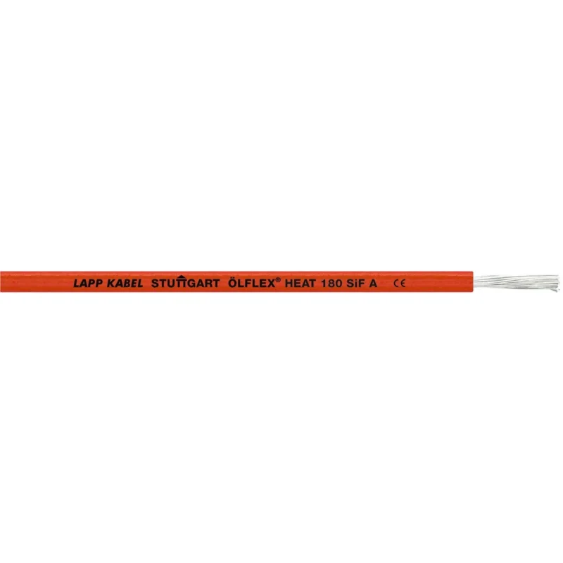 Lapp Kabel&Leitung - Energiekabel >= 1 kV, für feste Verlegung ÖLFLEX HEAT 180 SiF A 1249580/100 1x0,25 RD − 100 Meter