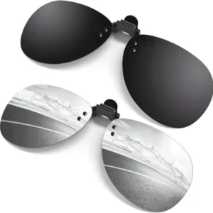 Polarisierte Flip Randlose Flieger Sonnenbrille UV400 Schutz