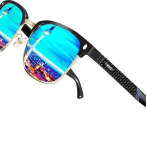 Polarisierte Sonnenbrille Al-Mg Metall Rahmen UV400 CAT 3