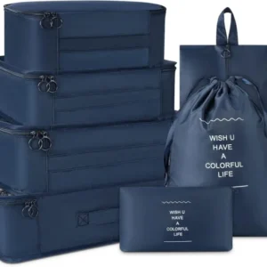 Verpackungswürfel Set Reisetaschen Organizer 7tlg. Marine