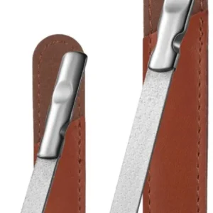 Metall Nagelfeile Doppelseitig Anti-Rutsch Griff, Fein/Grob für