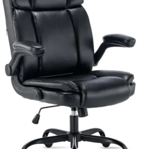 Bürostuhl PU-Leder 150KG Belastbarkeit Ergonomischer Schreibtischstuhl