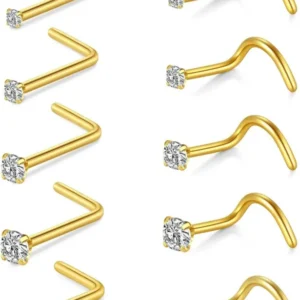 Nasenpiercing Chirurgenstahl Zirconia Strassstein Nase Nostril