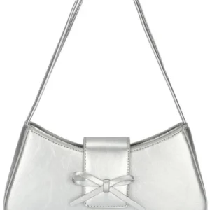 Kleine Schwarz Handtasche Damen PU Leder Umhängetasche