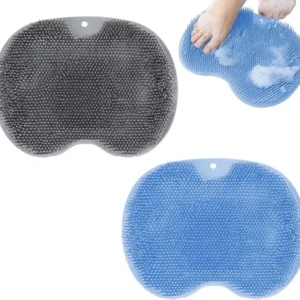 Silikon Matte und Fußmassagegerät Set, Fußbürste mit Rutschfesten