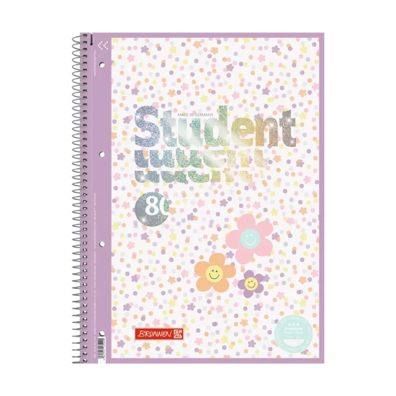 Brunnen-Collegeblock-A4-Smile-Happy-Hippie-Lin-27-liniert-1067927422-Schulbedarf-kaufen-lafueliki
