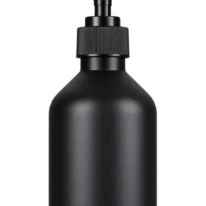 Mattschwarze Pumpflasche 500 ml – PET Leerflasche mit Pumpspender