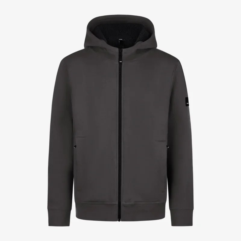 FHB Sweatjacke mit warmem Teddyfutter Hajo Anthrazit 820140