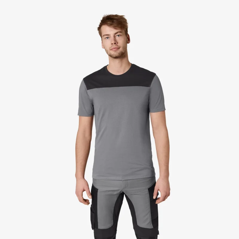 FHB T-Shirt Knut Grau/Schwarz 822200