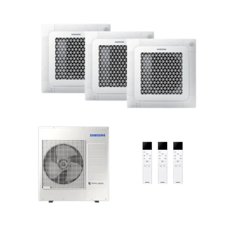 Samsung Multisplit Mini Deckenkassette WindFree Klimaanlage für 3 Räume