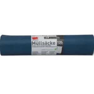 Müllsäcke 120 l, 110 x 70 cm, blau 25Stk Quickpack 40my