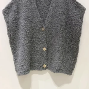 Cardigan mit kurzen Ärmeln - Grau