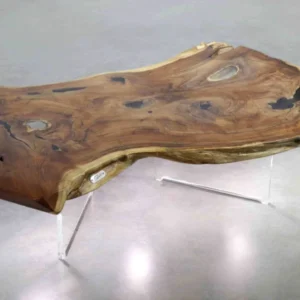 exklusiver couchtisch mit epoxidharz und beleuchtung