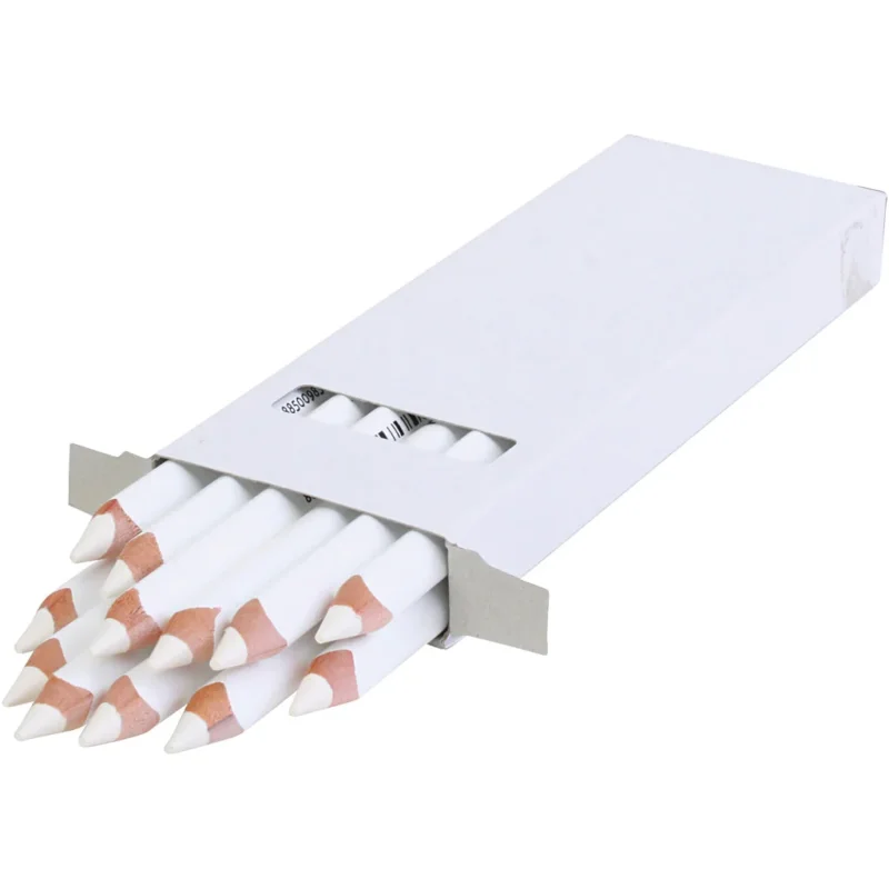 edu Jumbo Coloured Pencils, thickness 10 mm, lead 6,25 mm, white, 12 pc