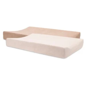 Aankleedkussenhoes Set 2 - Pack – Zachte Badstof Blush & Wild Rose koop je bij Babywinkel