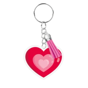 Acryl Sleutelhanger Hartje van Paper Dreams koop je bij Partywinkel