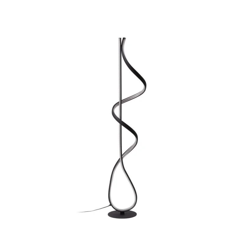B-Ware Lucande Stehleuchte Standlampe Led Rodado Schwarz Beleuchtungskunst Aluminium283