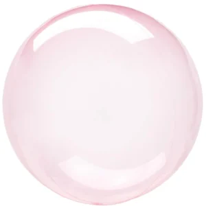 Ballon bulle cristal pour fête rose