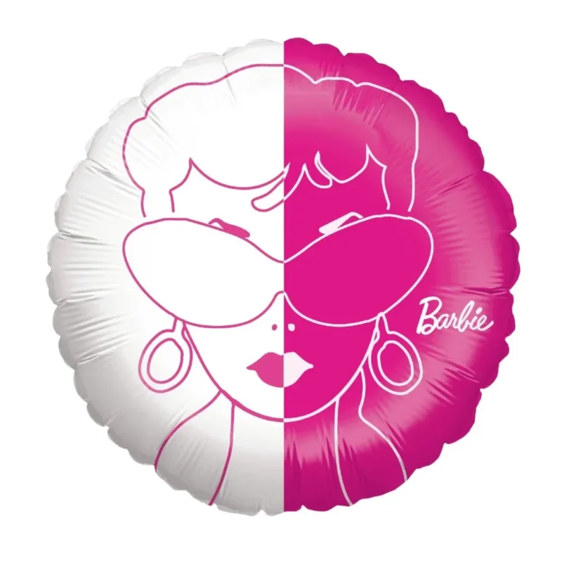 Barbie Helium Ballon Rond Leeg 45cm van VDV Benefit koop je bij Partywinkel