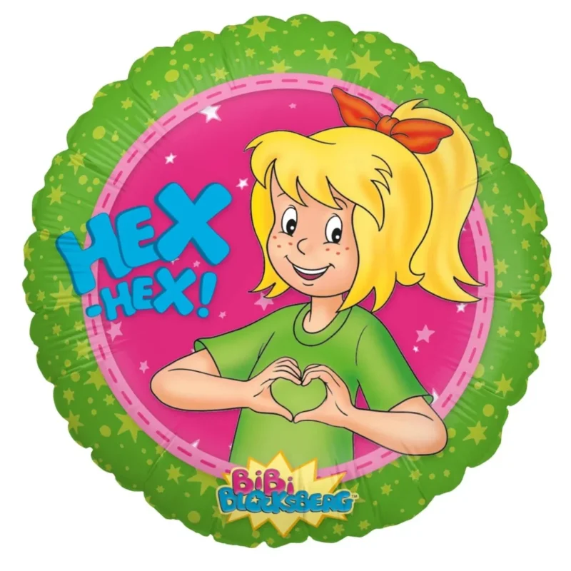 Bibi Blocksberg Helium Ballon Groen Leeg 45cm van VDV Benefit koop je bij Partywinkel