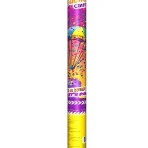 Canon à confettis avec parachute pour la fête multicolore