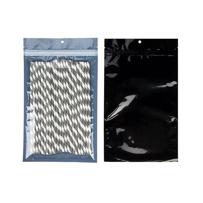 Eco-Friendly Grip Seal Bags Black 15.2x23.5 cm