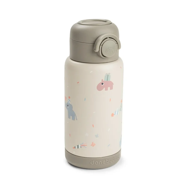 Done by Deer Thermos Rietjesfles Celebration Sand 340ml koop je bij Babywinkel