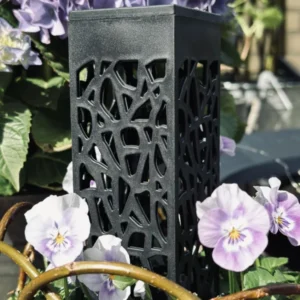Fakkel med solceller – Black square - VIAMAJA.DK