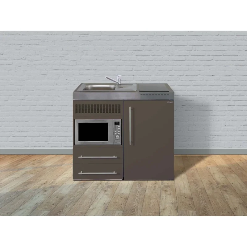 Stengel - Mini-Küche Miniküche Premiumline MPMMM100MWGKFreBli Mokka metallic