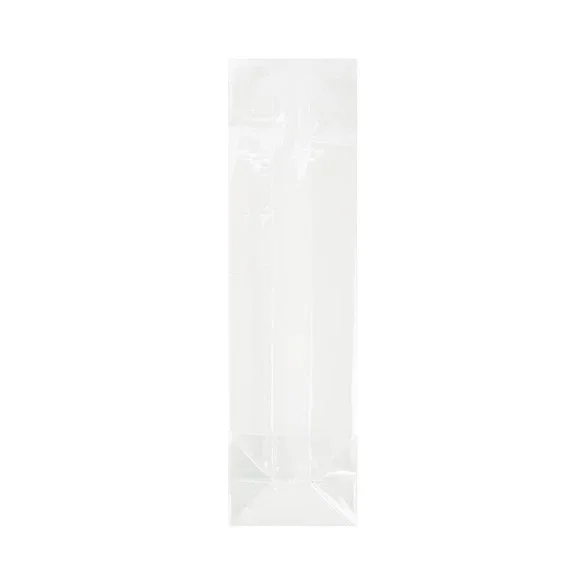 Blockbodenbeutel 7x5.1x25.4cm Transparent (100 Stück) [FG17]