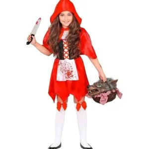 Halloween Jurk Rood Kind Zombie Roodkapje van Widmann koop je bij Partywinkel