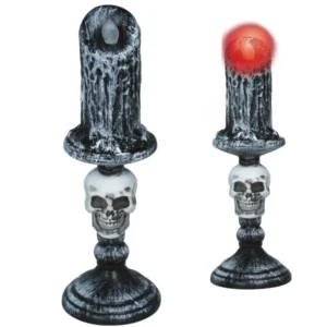 Halloween Kandelaar Grijs Skelet 1st van Fiestas Guirca koop je bij Partywinkel