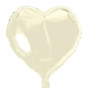 Helium Ballon Hart Ivoor 46cm leeg van WeFiesta koop je bij Partywinkel