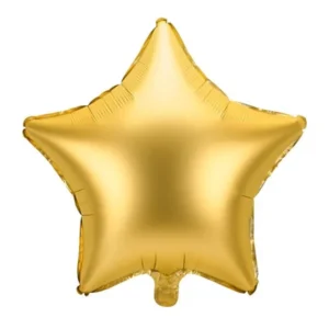 Helium Ballon Ster Goud Leeg 48cm van Partydeco koop je bij Partywinkel